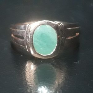 Genuine Emerald Men's Ring Z5